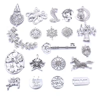 10pcslot wholesale charms earring antique color earring connector charms earring pendant charms for jewelry making