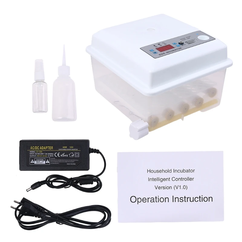 

220V Eggs Incubator Brooder Automatic Farm Incubation Tools Bird Quail Chick Hatchery Poultry Hatcher Turner