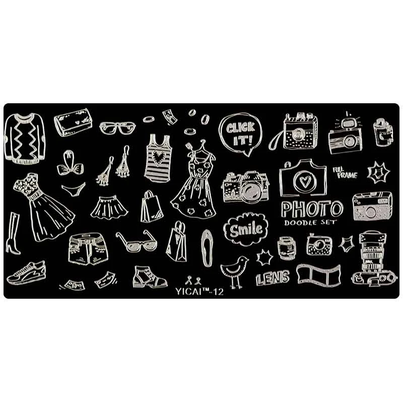 

1Pc Image Nail Stamping Plate Stamp Nail Dream Catcher Bird Geometry Patterns Nail Art Stamping Plate Nail Template YC03%