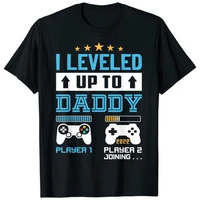 i leveled up to daddy 2022 funny soon to be dad 20 22 t shirt men clothing