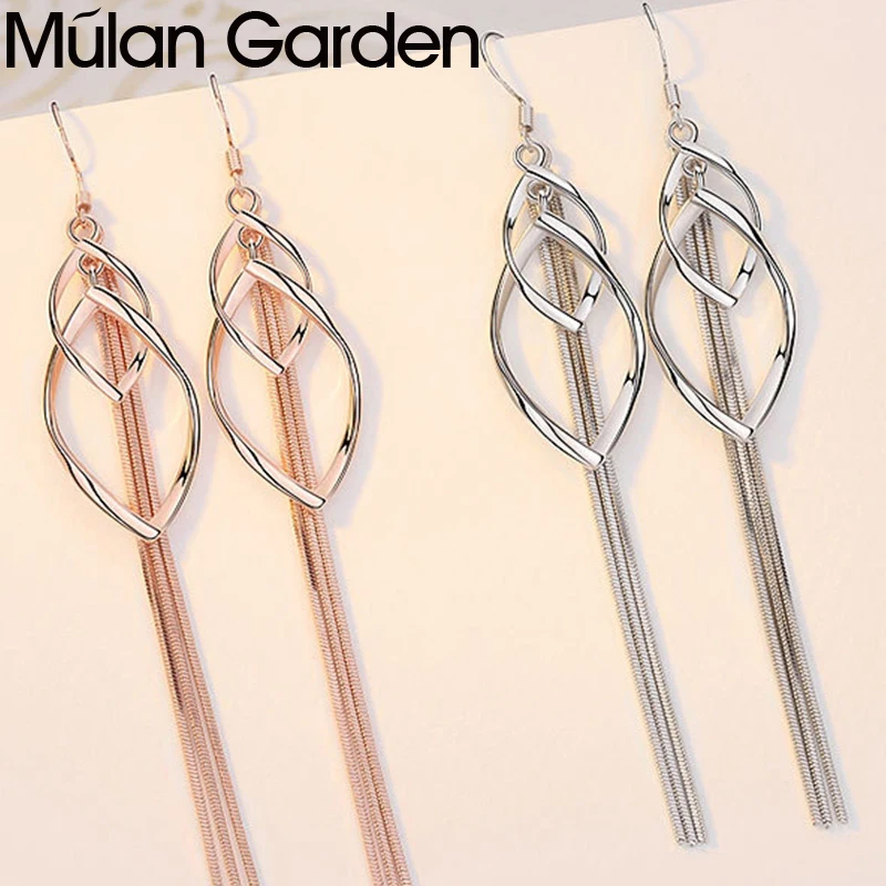 Женские витые серьги подвески золотого и серебряного цвета|Серьги-подвески| |