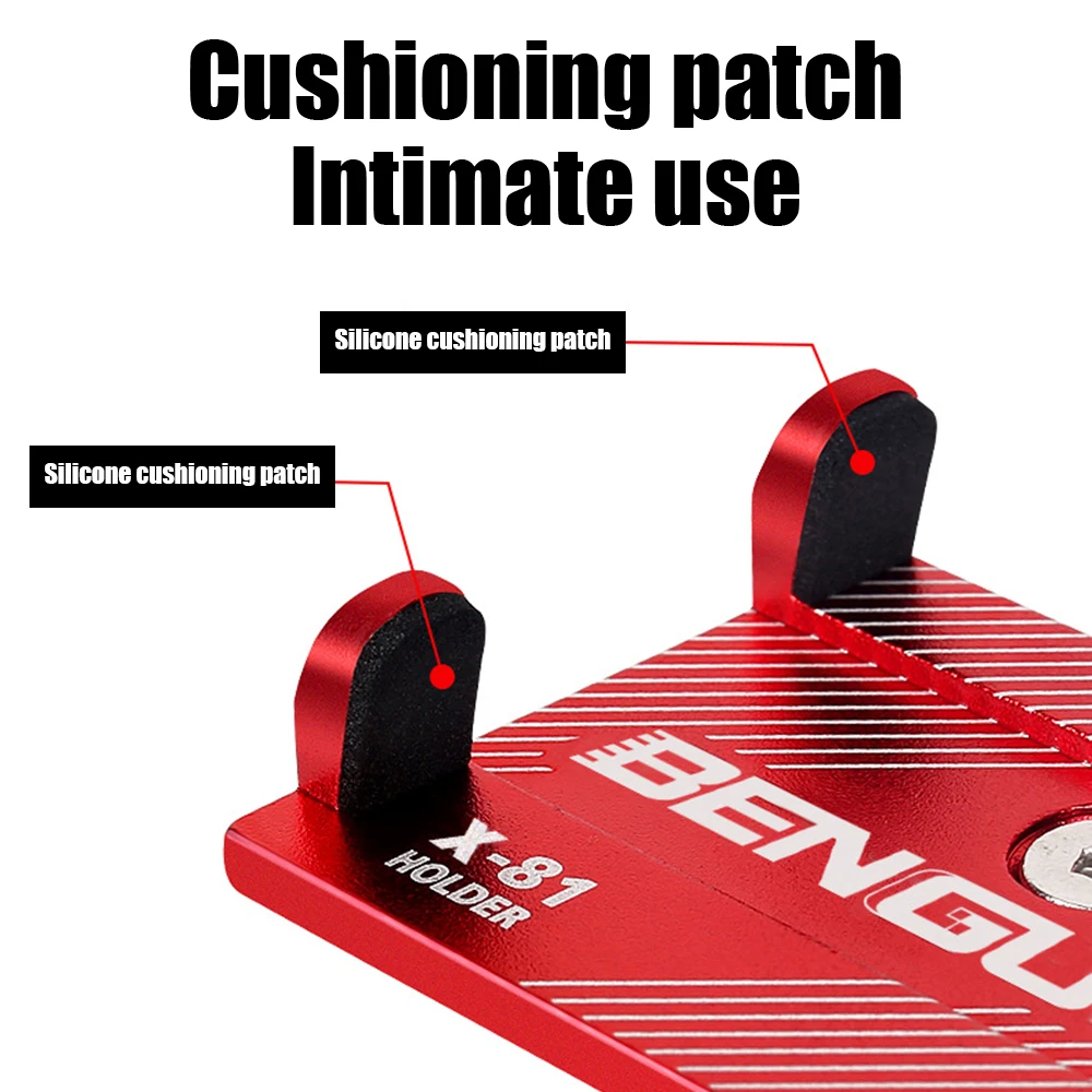 

Bike Phone Mount 360 Rotating Adjustable Aluminum Alloy Handlebar Phone Holder for iPhone 11/X/XR/8/8 Plus Galaxy S10/9/8