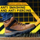 Рабочие ботинки для мужчин, защитная обувь со стальным носком, неразрушаемые рабочие ботинки, мужские рабочие ботинки для улицы