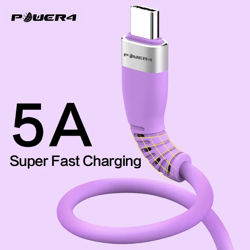 Power4 USB C кабель 5A флэш зарядка usb type Supercharge для huawei P20 совместимый 3A 2A быстрое