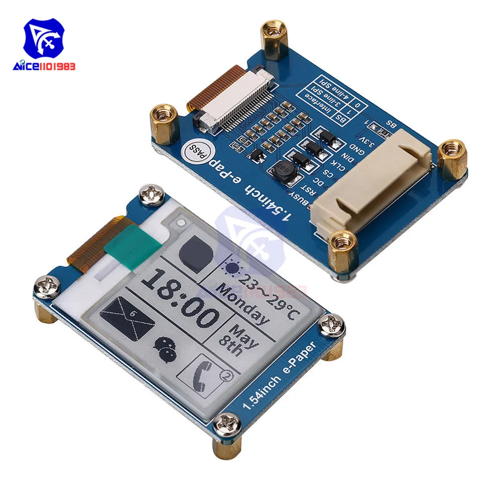 Diymore 1,5" электронный бумажный Модуль 200*200 электронный чернильный дисплей SPI интерфейс для Raspberry Pi Arduino STM32
