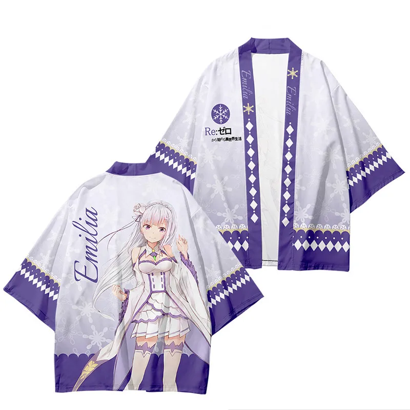 Кимоно REM RAM для косплея японская одежда юката Re:Zero начиная жизнь в другом мире