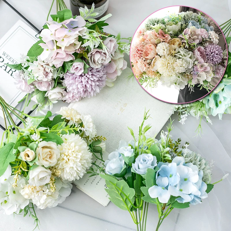 Свадебная имитация розы Букет невесты цветок букет фотографии реквизит