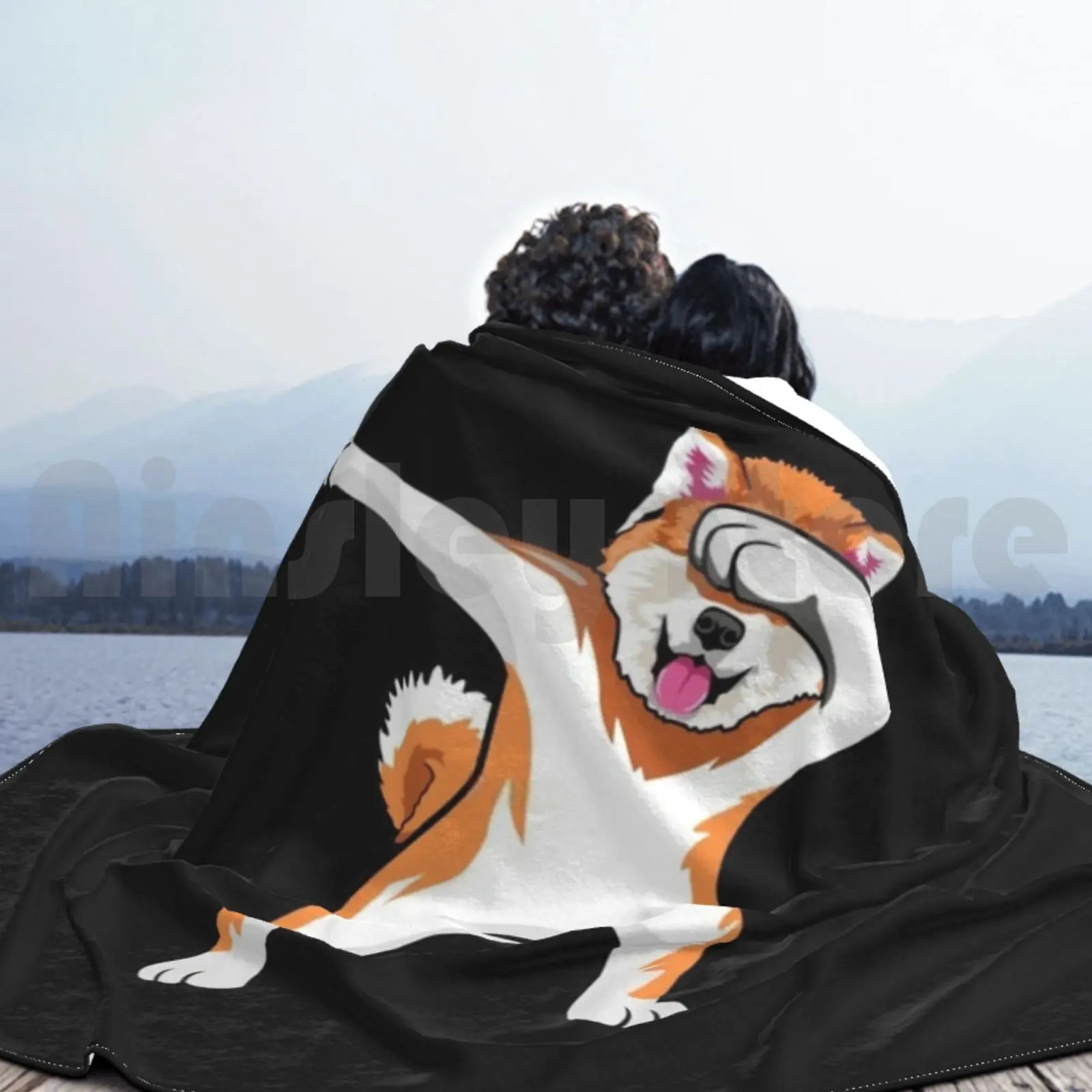 Bdaz Dabbing Akita танцующая собака забавное смешное одеяло с юмором модное