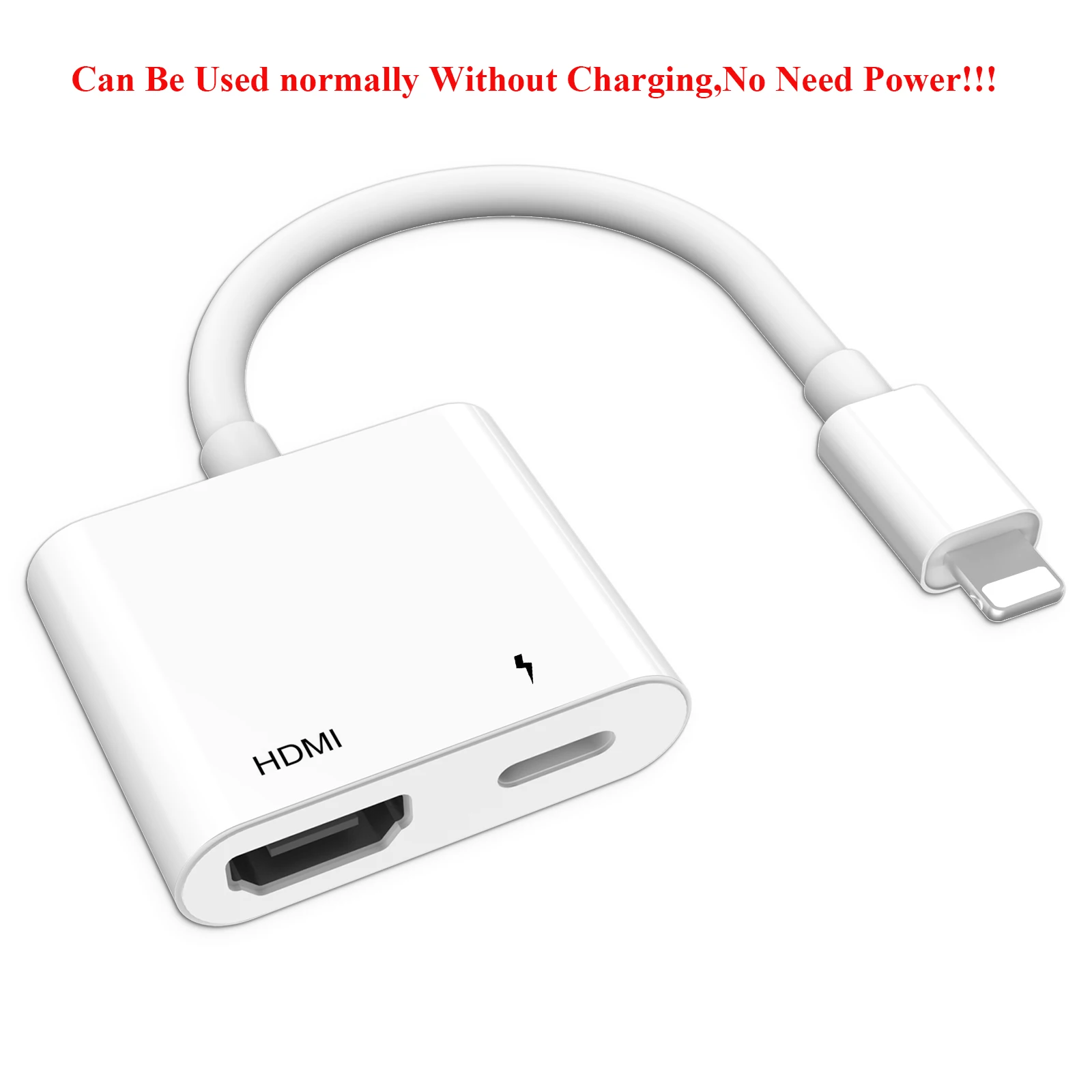 

Original Lightning to HDMI Adapter Digital AV Converter 4K Charge Cable Connector 1080P HD for iPhone X/XR/11/8P/6S/7P/iPad Air