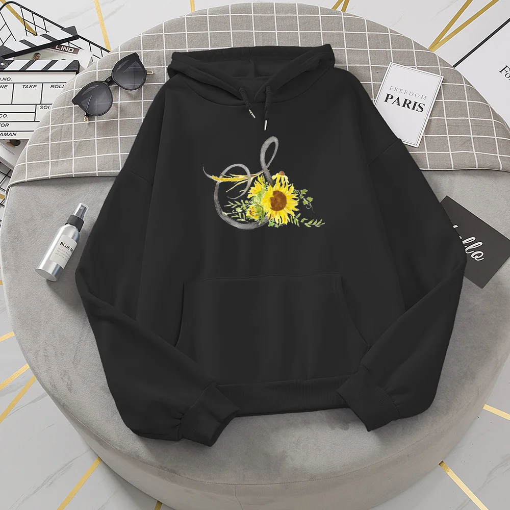 

Women Harajuku Warm Hoodies Winter Kpop Flower Print Korean Style Sweatshirt Casual Loose Plus Size Female Pullovers Streetwear