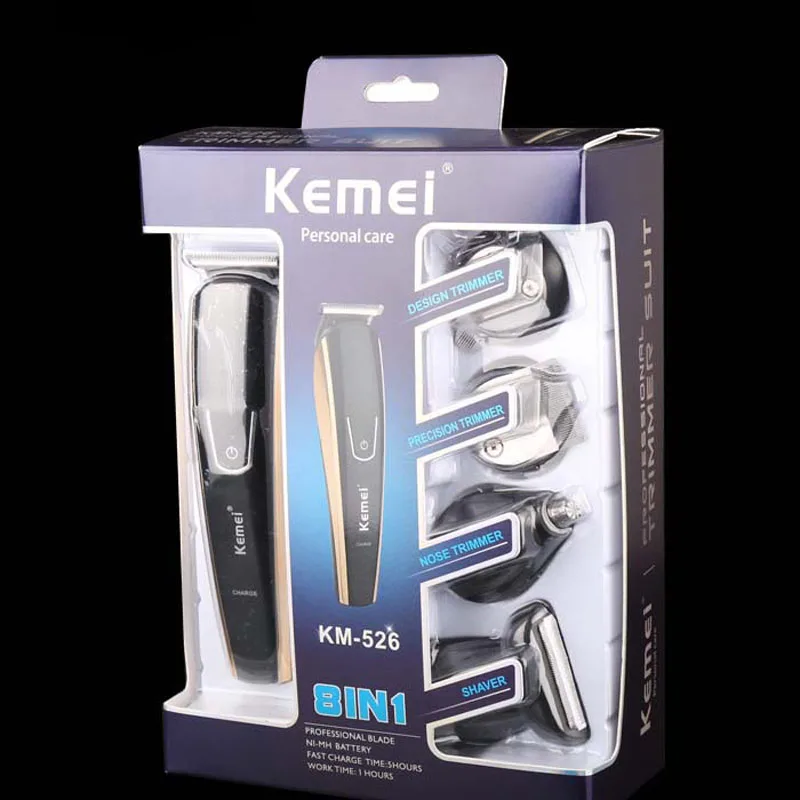 Kemei электробритва KM-526 электрическая машинка для стрижки волос 5 в 1 бритва триммер