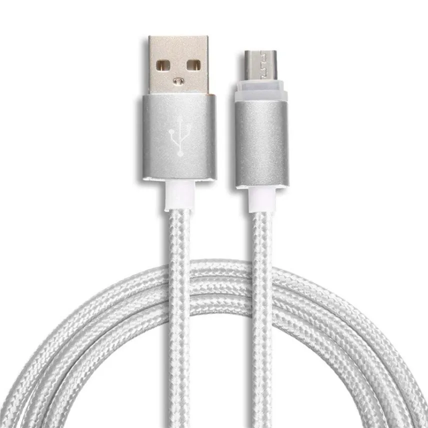 Светодиодный Micro Usb кабель 1 м для Samsung Galaxy S7 Быстрая зарядка Huawei зарядный провод