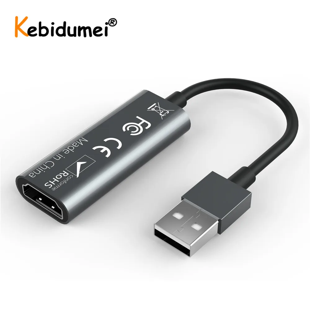 USB карта для захвата видео совместимая с HDMI записывающая коробка PS4 игр DVD