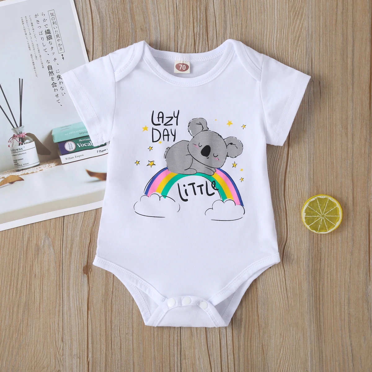 Женский комбинезон для новорожденных с коротким рукавом коала