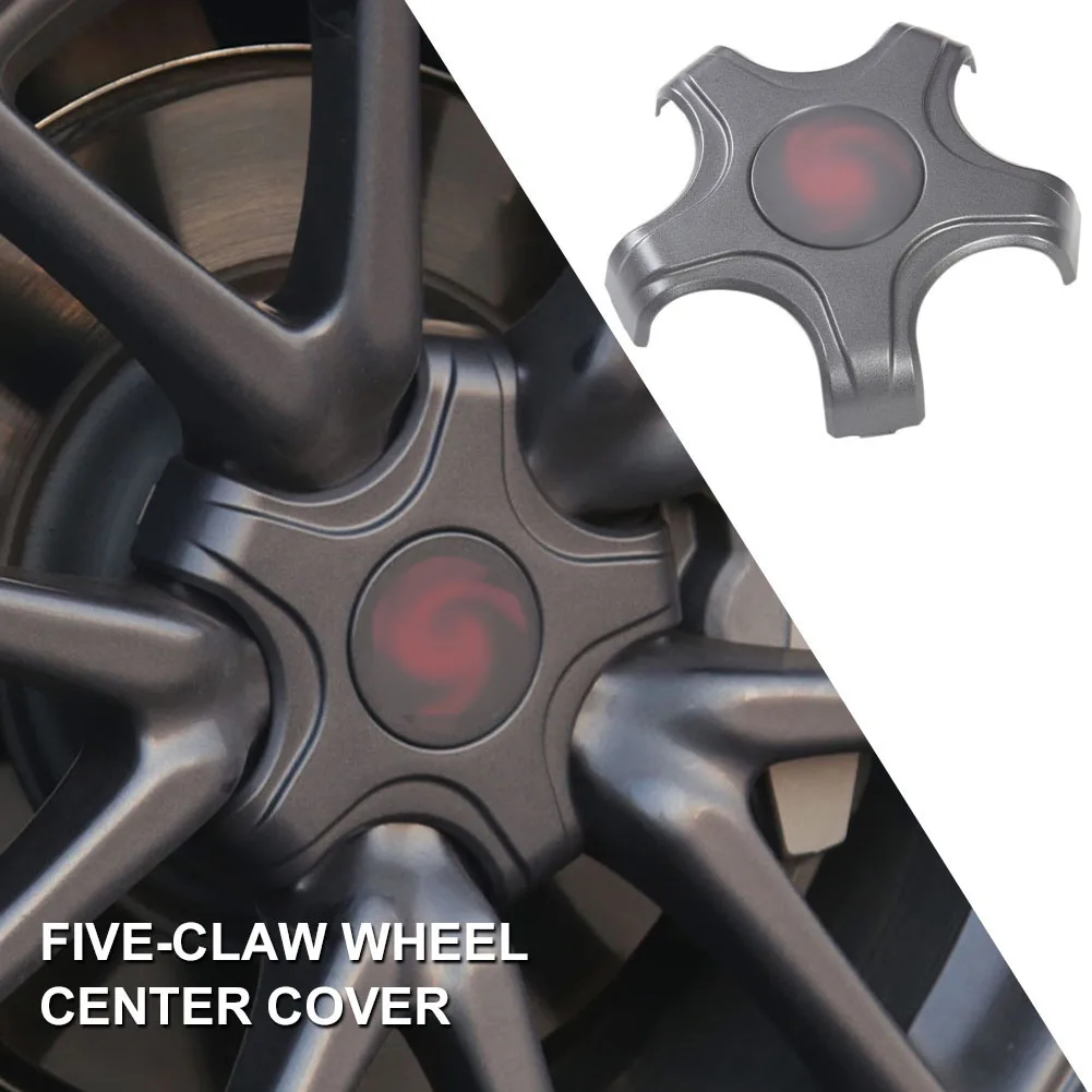 

NEW Five Claw Wheel Center Caps Hub Cover for Tesla Model 3 Lug Nut Covers Model 3 2017-2021 Hubcaps Car Decoration Modificatio