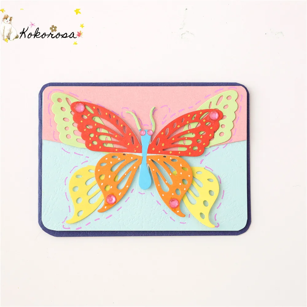 Кокороза бабочка штампы металла резки для DIY карт Скрапбукинг тиснение трафарет