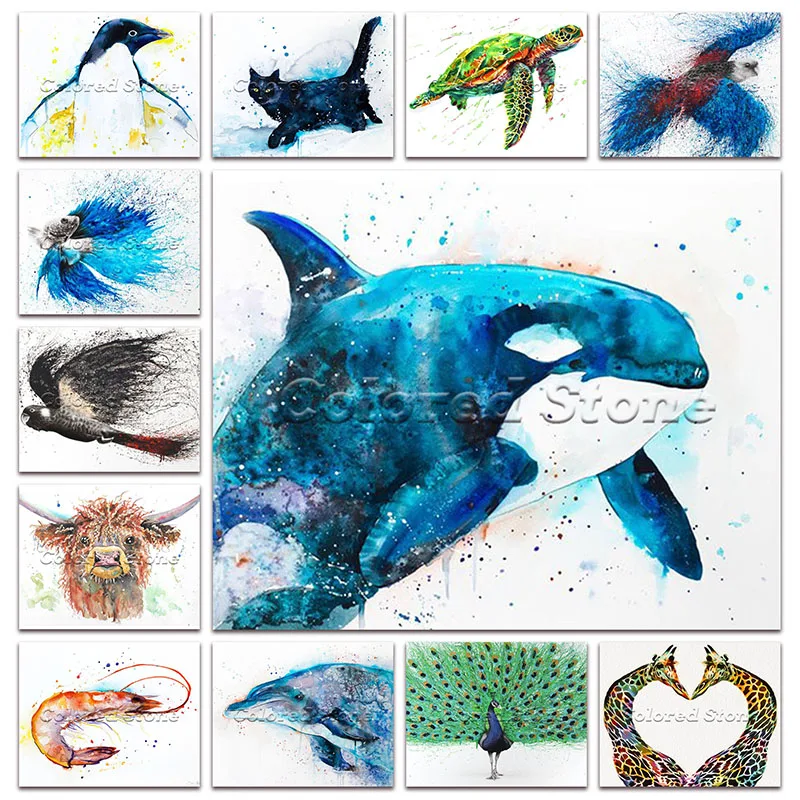 Новый полностью Квадратный бриллиант 5D Картина Вышивка крестом Животные Пингвин