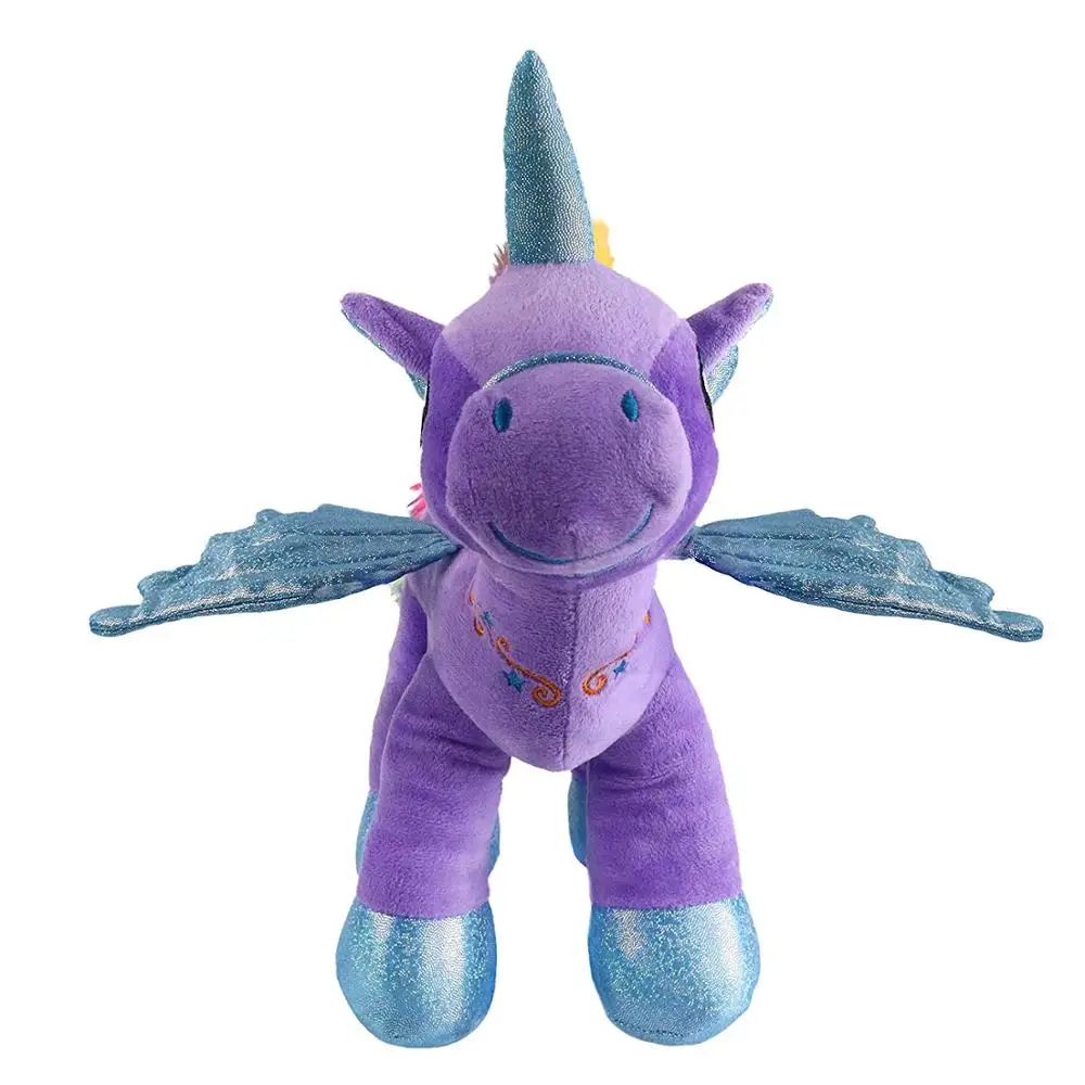 Светодиодный светящийся ночник в виде единорога мягкая лошадь плюшевая игрушка