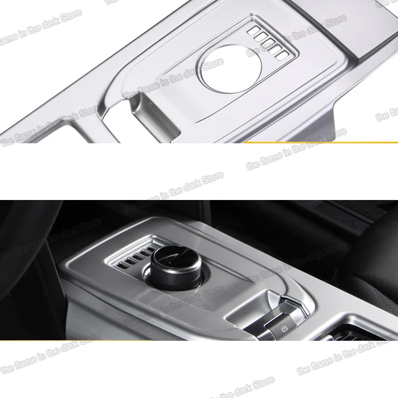 Матовая Серебристая Автомобильная центральная консоль abs панели переключения