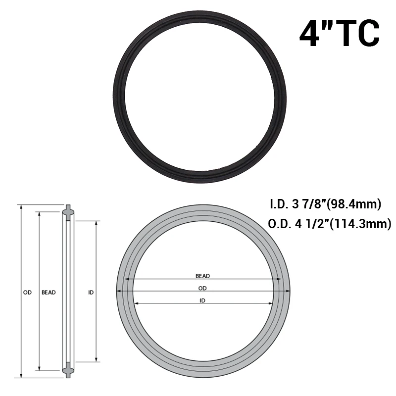Трехзажимная черная уплотнительная прокладка EPDM 5 шт./лот оборудование для