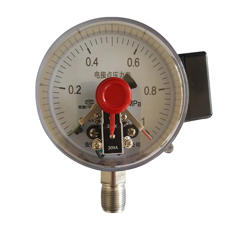 Electric contact pressure gauge YXC-100 fire water pressure gauge barometer switch controller dial thread wholesale