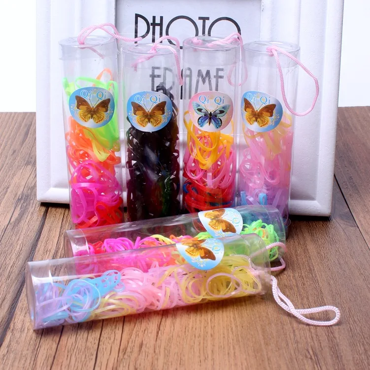 Разноцветные Одноразовые резинки для волос Детские фиксации хвостика