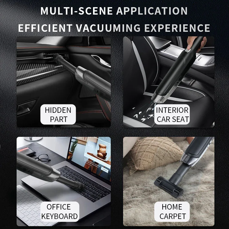 8000Pa Car Vacuum Cleaner Wireless Mini Cleaning Handheld Vacum Wirh 4000Ma Battery Interior | Автомобили и мотоциклы