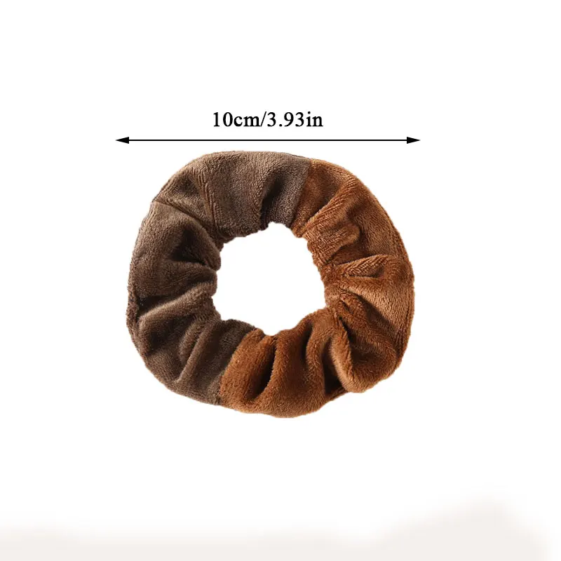 

Autumn Winter Sweet Fluffy Plush Hair Scrunchies Velvet Elastic Hair Bands Hair Ties for Women Girls Cute Headdress Hair Ring