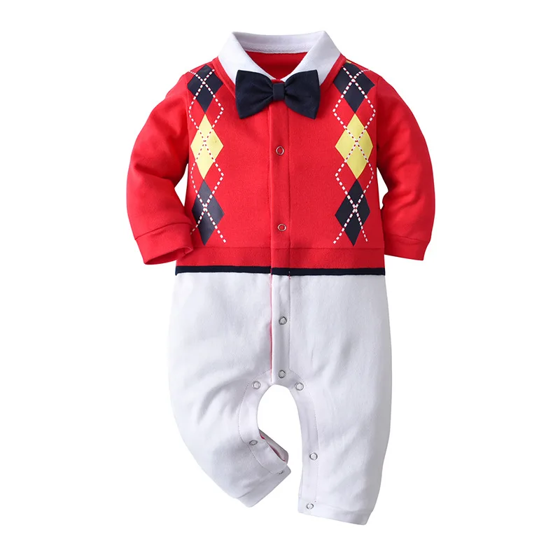 

Детский джентльменский комбинезон с длинным рукавом