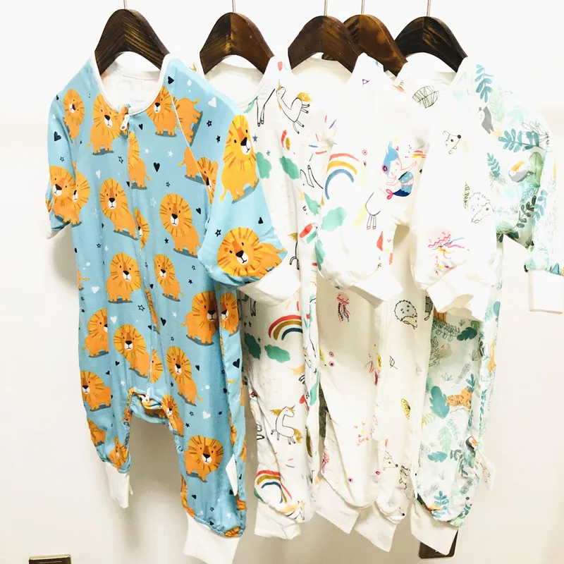 Спальный мешок для малышей на весну и осень детский комбинезон спальный из