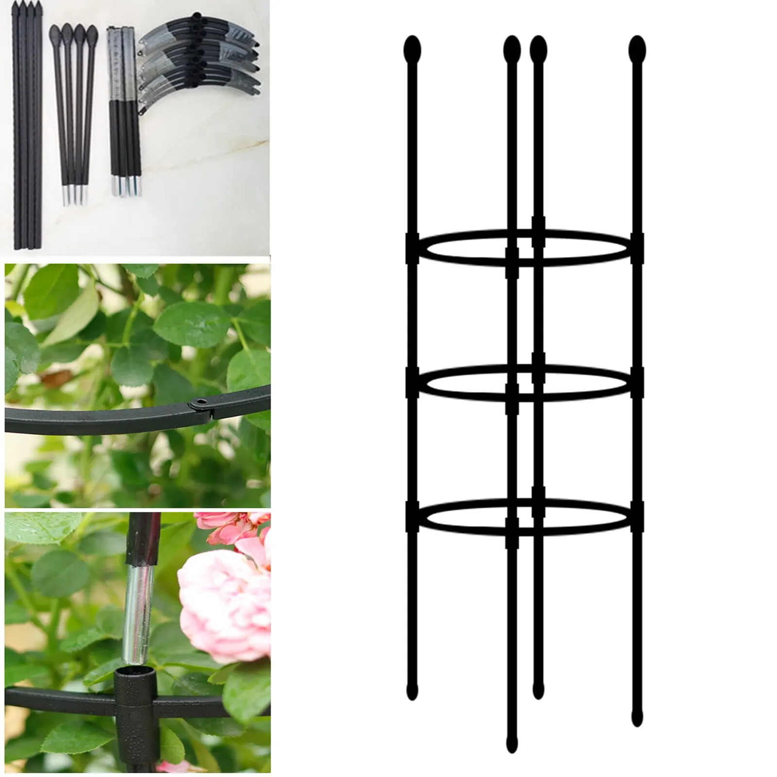 Завод Поддержка рамки Золотая Роза из мешочного тика прочные садовые растения