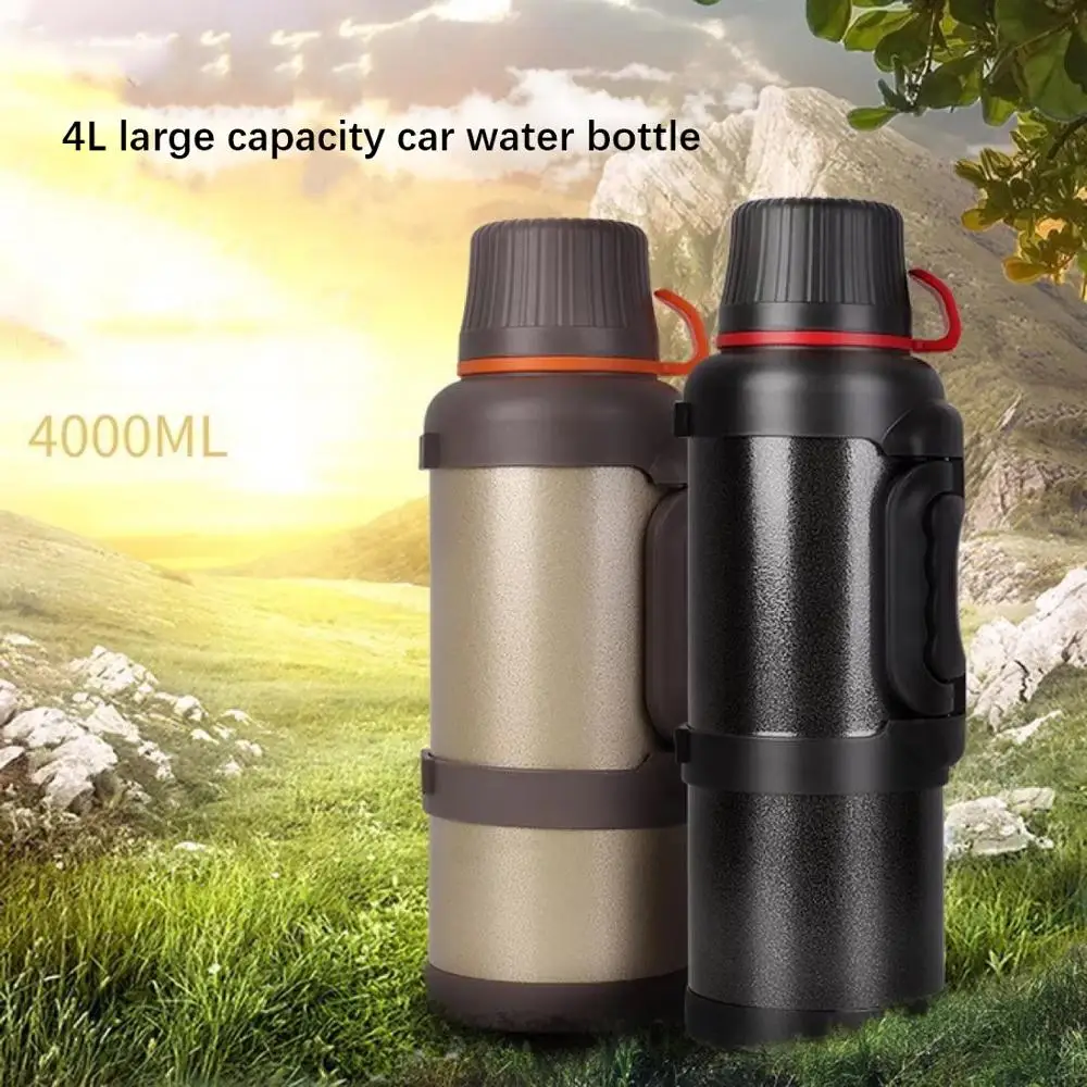 

3.5L 4L Large Capacity Stainless Steel Thermos Bottle Insulated Vacuum Flask Water Bottle Outdoor 60 hours heat preservation