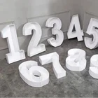 73 см рамка для воздушных шаров Декор цифры 1 2 3 4 5 6 заполняющая коробка для воздушных шаров сделай сам подставка для детского и взрослого дня рождения цифры на годовщину мозаика