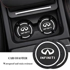 Стайлинг автомобиля, подставка для чашки с водой, коврик, украшение для Infiniti FX35 Q50 Q30 ESQ QX50 QX60 QX70 EX JX35 G35, автомобильные аксессуары