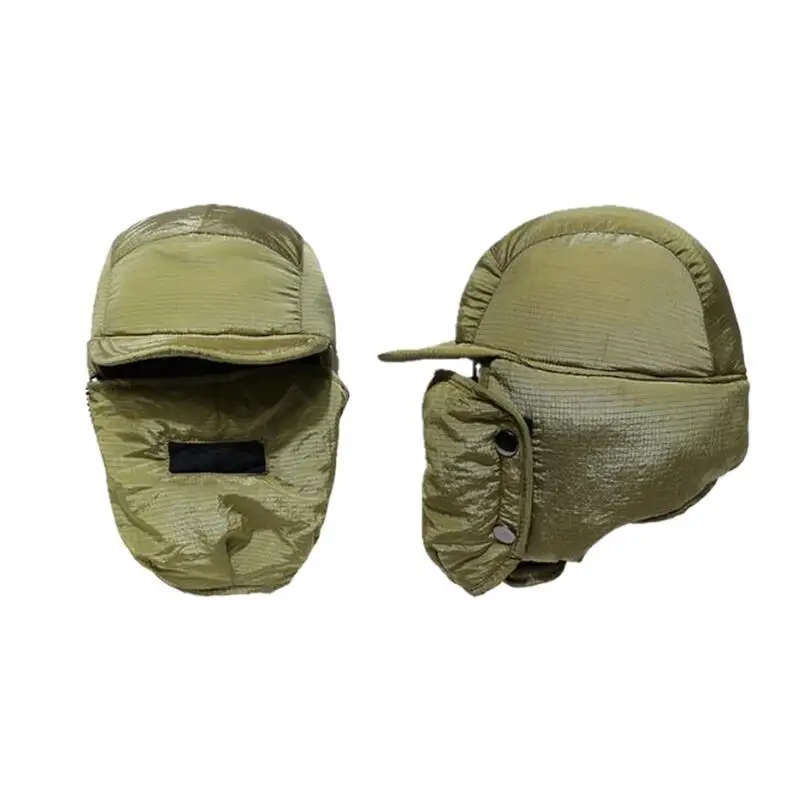 

Winter men's ear protection warm aviator hat cotton tank hat ski outdoor travel street hat warm and windproof Lei Feng hat