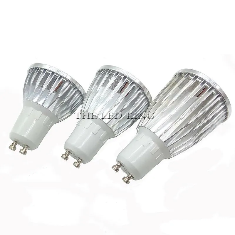 Gu10 светильник с регулируемой яркостью Светодиодный прожектор лампы свет 18W 15W 10W 7W