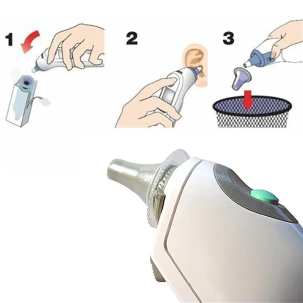 

600pcs/Set Thermometer Health Disposable Forehead Thermometer Disposable Ear Thermometer Set Ear Thermometer Probe Covers
