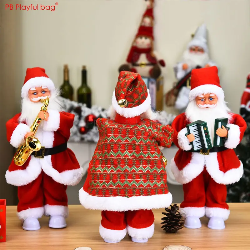 Игривый мешок 2020 музыкальный Санта-Клаус экшн-фигурка игры саксофон Санта