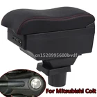 Подлокотник для Mitsubishi Colt z30, Универсальная автомобильная центральная консоль, аксессуары для модификации, двойной поднятый, с USB