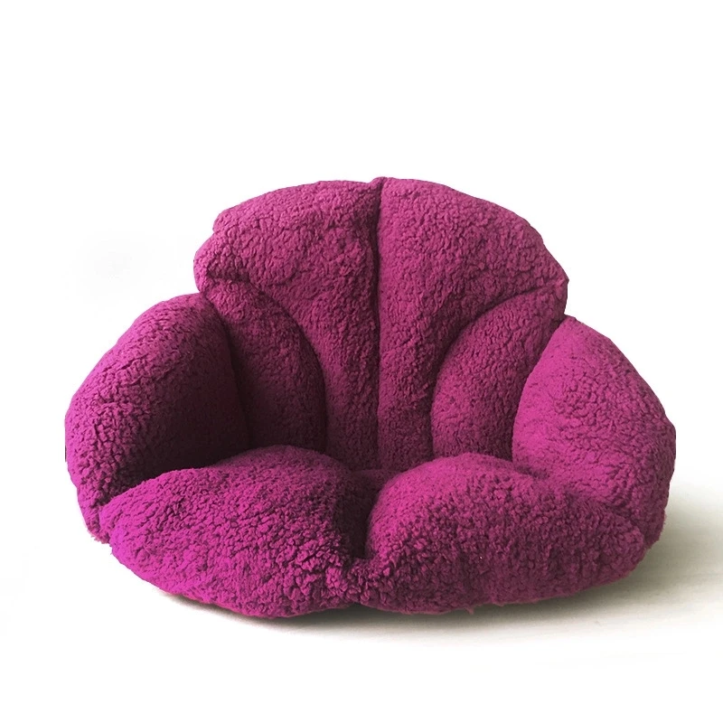 Purple Многофункциональная мягкая плюшевая подушка для дивана, автомобиля, стула, гостиницы, украшения дома, многофункциональная Складная утолщенная Подушка для стула - Цвет: Purple