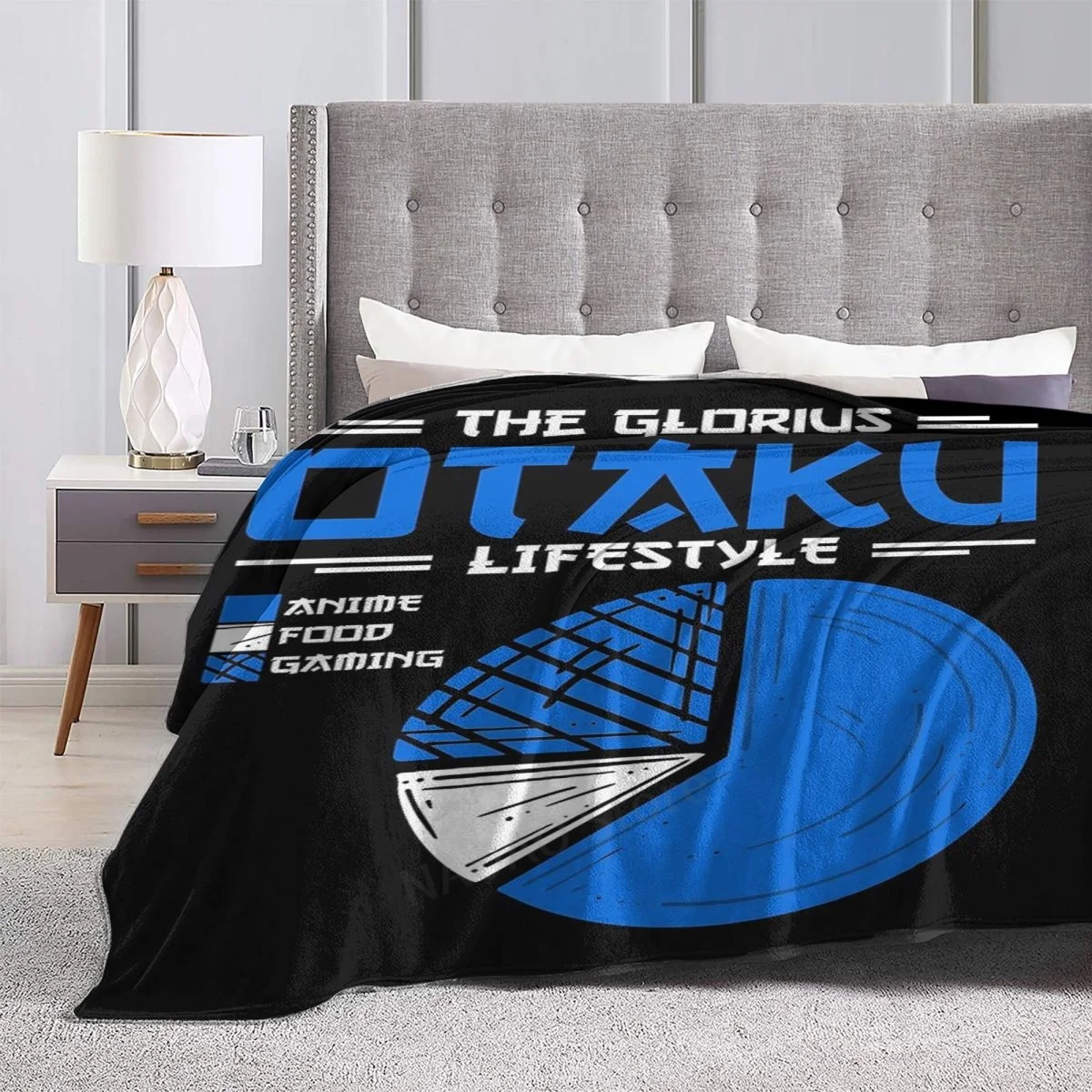 Смешное одеяло с японским мемом манги из аниме The Otaku Lifes простыни на кровать