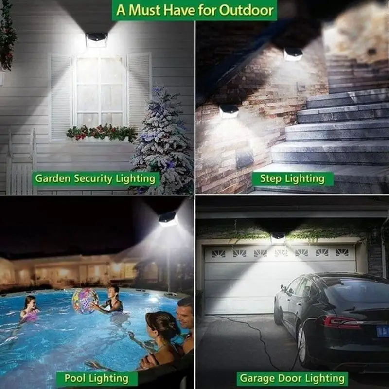 

Fashion Solar Powered 206 208LED PIR Motion Sensor Garden Wall Outdoor Security Lamp Light Y4D6