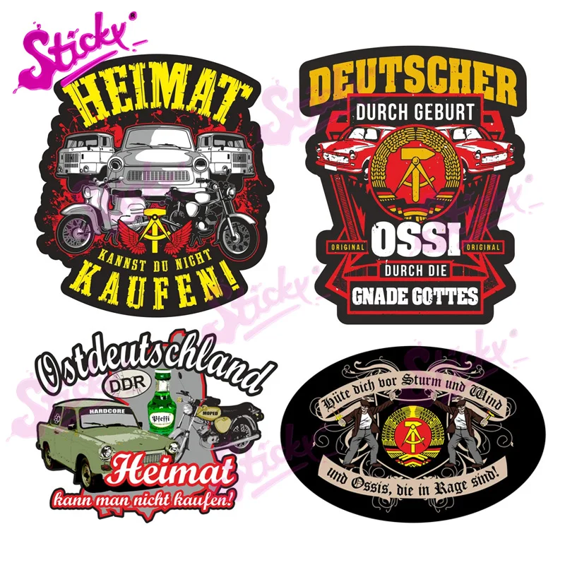 

STICKY Retro German DDR You Can't Buy Homeland Badge Brand Car Sticker Decal Decor Bicycle Motorcycle Accessories Laptop Helmet