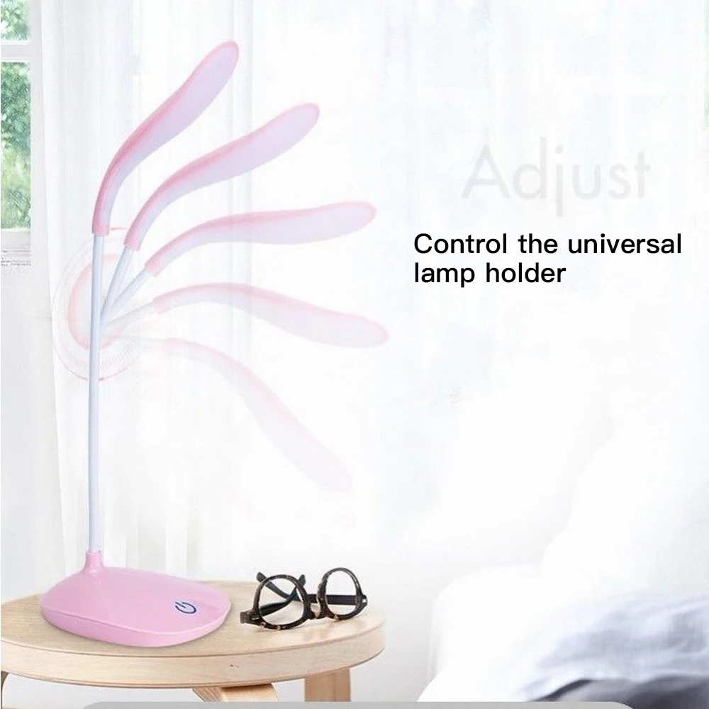 

Adjustable Smart Led Small Desk Lamp Touch Charging USB Night Light Children Learning Reading Lamp For Bedroom Eye Protection