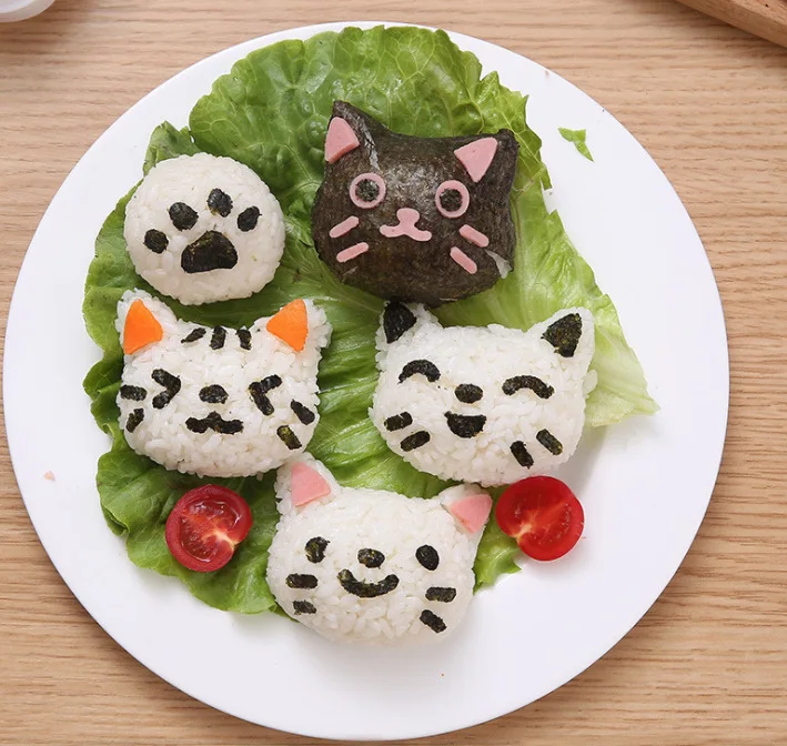 Kitty рисовые рулоны форма набор милые суши мультфильм обед Кухонные гаджеты