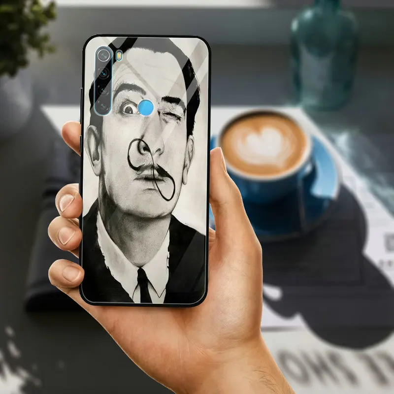 Модный чехол для телефона из закаленного стекла с изображением Сальвадора Дали