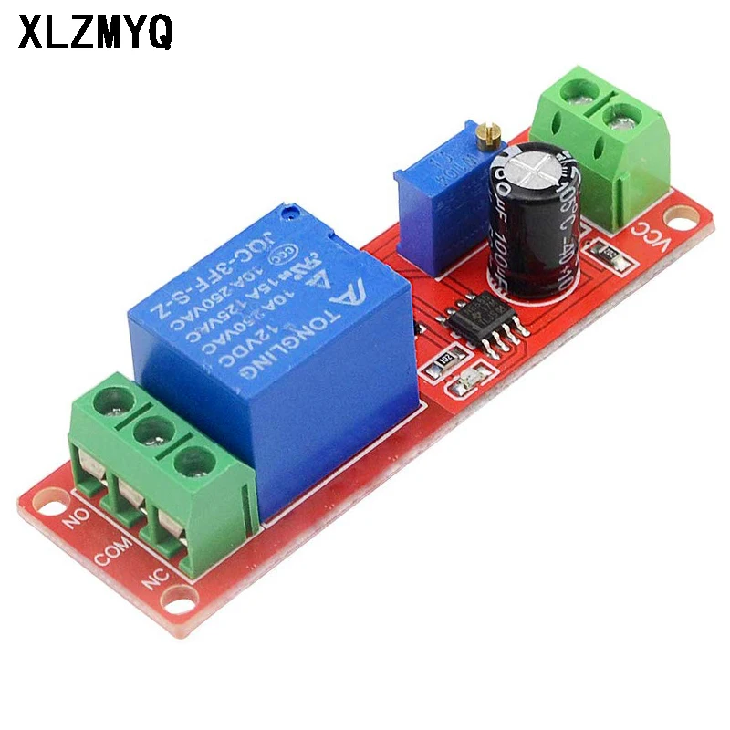 Реле времени NE555 постоянный ток 5 В 12 реле с задержкой переключатель таймером