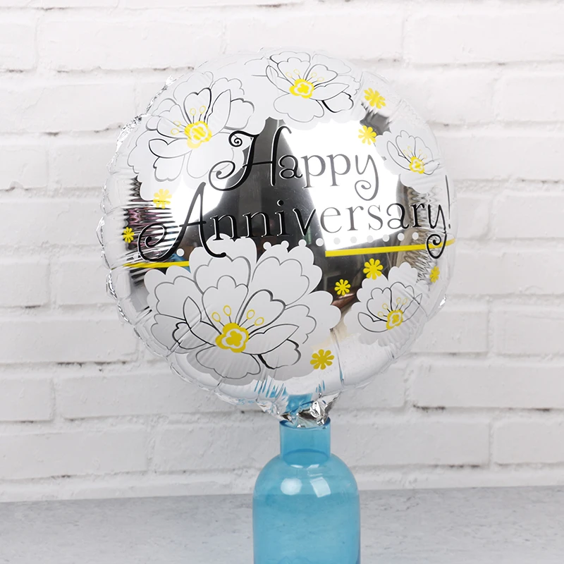 18 дюймов юбилей днем шар одежда для всей семьи с надписью любовь украшения