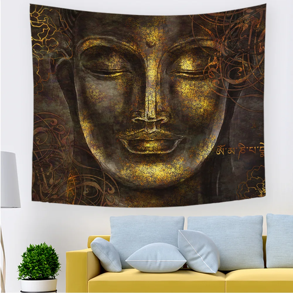 Настенные Подвески гобелены с Буддой Прямая поставка Настенная Наклейка для