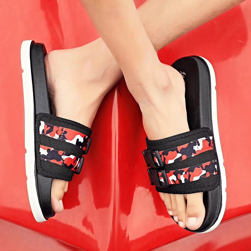 Мужские тапочки модные летние домашние с мягкой подошвой для отдыха красивые